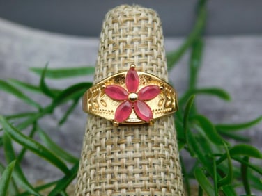 GENUINE STONE RING SIZE 5