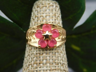 GENUINE STONE RING SIZE 4