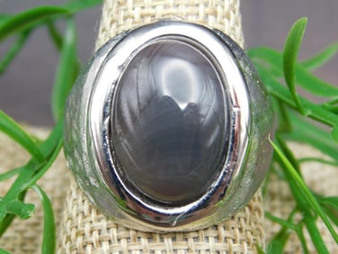 BANDED AGATE RING ROCK STONE LAPIDARY SPECIMEN