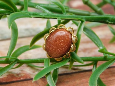 GOLDSTONE PENDANT ROCK STONE LAPIDARY SPECIMEN