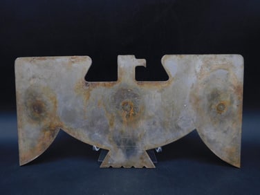 METAL FABRICATED HOMEMADE EAGLE DECOR VINTAGE ANTIQUE