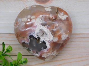 HATMANS FLOWER PETAL AGATE ROCK STONE LAPIDARY SPECIMEN