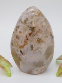 HATMANS FLOWER PETAL AGATE ROCK STONE LAPIDARY SPECIMEN