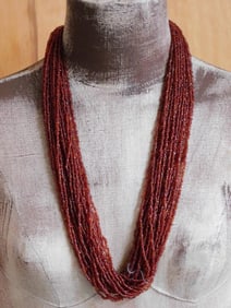 SEED BEAD NECKLACE ROCK STONE LAPIDARY SPECIMEN