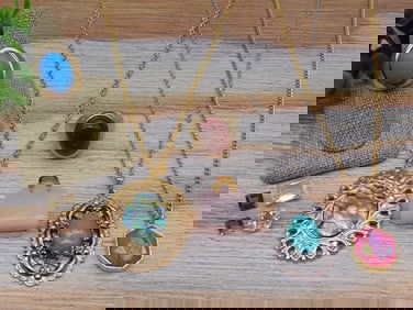 MIXED JEWELRY LOT ROCK STONE LAPIDARY SPECIMEN