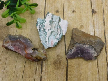 MIXED ROUGH LOT ROCK STONE LAPIDARY SPECIMEN