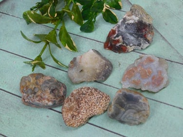 MIXED ROUGH LOT ROCK STONE LAPIDARY SPECIMEN