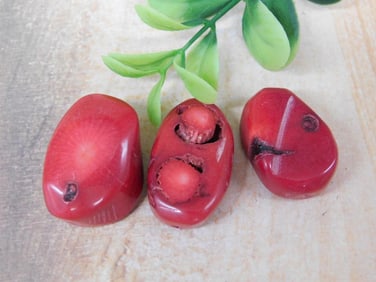 RED CORAL ROCK STONE LAPIDARY SPECIMEN