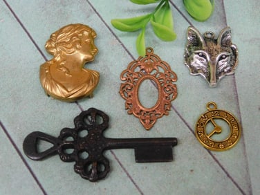 MIXED PENDANT LOT ROCK STONE LAPIDARY SPECIMEN