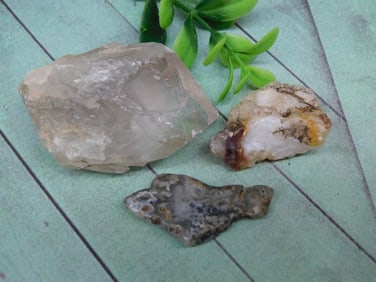 MIXED ROUGH LOT ROCK STONE LAPIDARY SPECIMEN