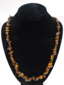 TIGER EYE CHIP NECKLACE ROCK STONE LAPIDARY SPECIMEN