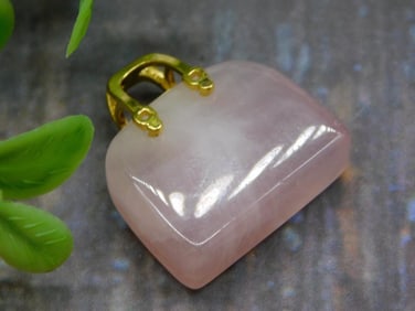 STONE PURSE PENDANT ROCK STONE LAPIDARY SPECIMEN