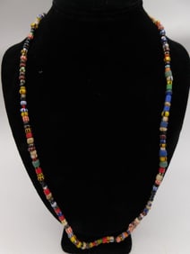 AFRICAN TRADE BEADS ROCK STONE LAPIDARY SPECIMEN