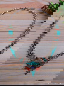 MIXED STONE NECKLACE ROCK STONE LAPIDARY SPECIMEN