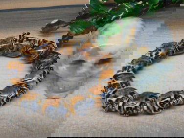 SKULL BRACELET AND STONE SKULL