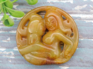 CARVED JADE ROCK STONE LAPIDARY SPECIMEN