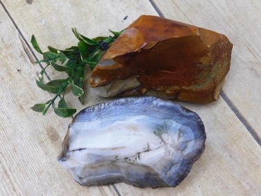 MIXED ROUGH LOT ROCK STONE LAPIDARY SPECIMEN