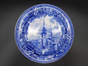 1773 OLD SOUTH CHURCH COLLECTORS PLATE VINTAGE ANTIQUE