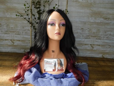 WIG with MANNEQUIN HEAD DISPLAY HARLEM 125 100% HUMAN HAIR QUALITY 349