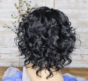 WIG MANNEQUIN HEAD 100% HUMAN HAIR QUALITY ESPRESSO TRIPLE SHOT 353