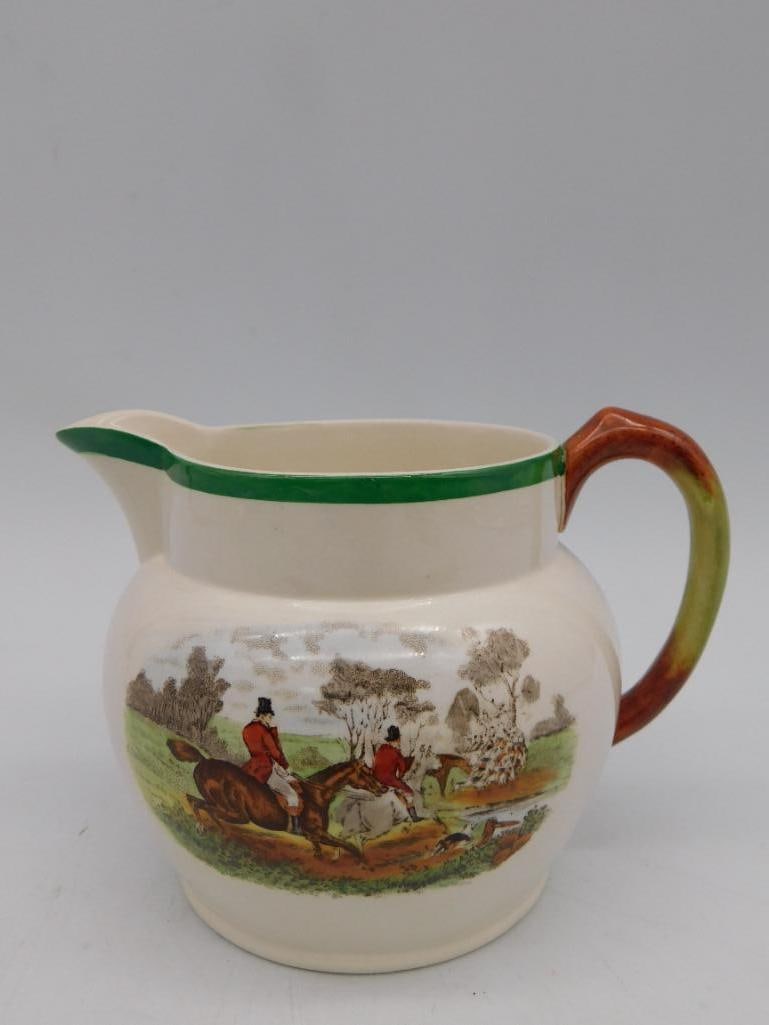 ENGLISH COPELAND SPODE THE HUNT THE DEATH PITCHER VINTAGE ANTIQUE (1 of 4)