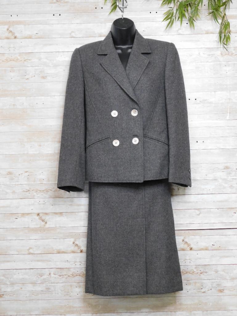 CELINE PARIS CHARCOAL SUIT VINTAGE CLOTHING: CELINE PARIS CHARCOAL SUIT VINTAGE CLOTHING