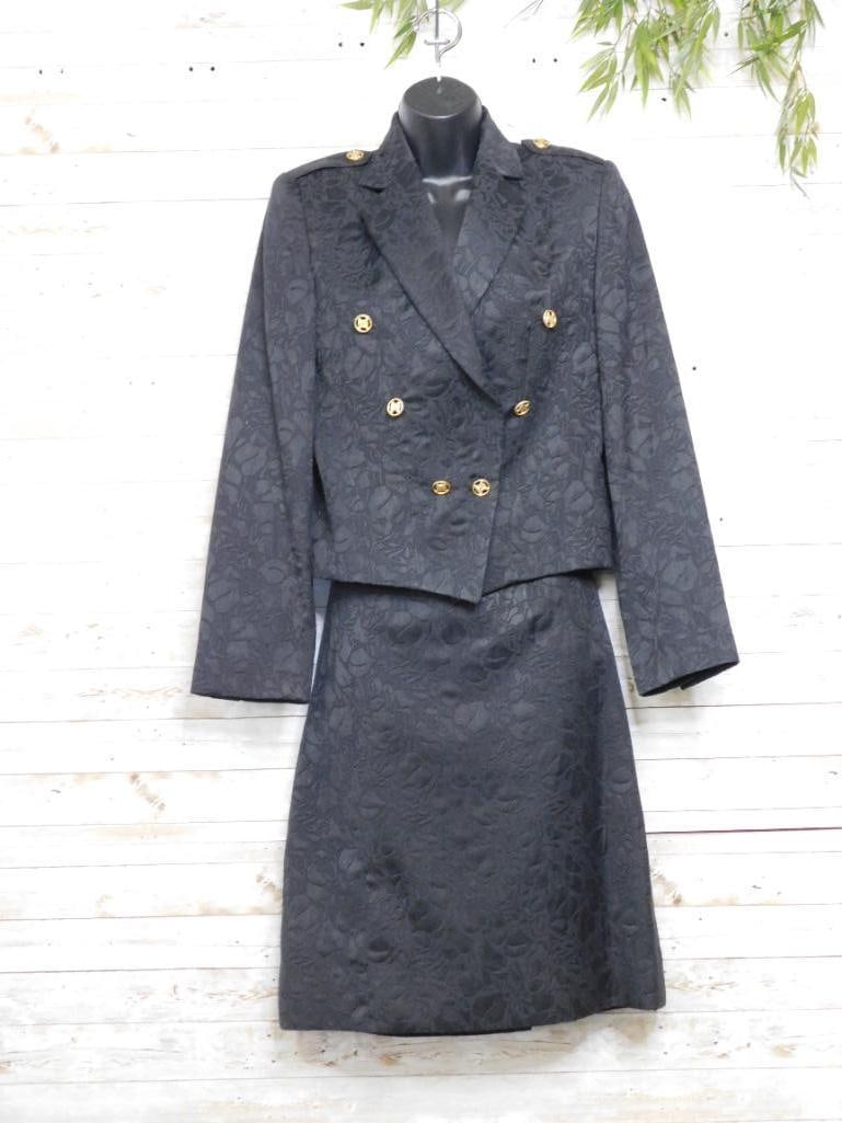 CELINE PARIS BLACK SUIT VINTAGE CLOTHING: CELINE PARIS BLACK SUIT VINTAGE CLOTHING