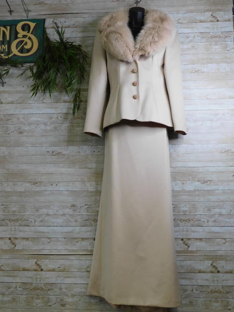 VICTOR COSTA FOR NEIMAN MARCUS SKIRT AND BLOUSE WITH JACKET SIZE 6 VINTAGE CLOTHING (1 of 7)