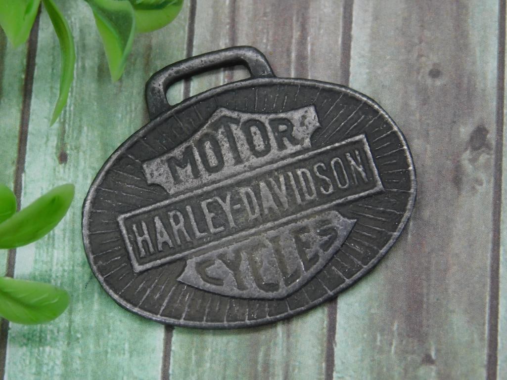 HARLEY DAVIDSON VINTAGE WATCH FOB: HARLEY DAVIDSON VINTAGE WATCH FOB