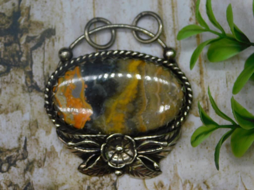 BUMBLEBEE JASPER PENDANT ROCK STONE LAPIDARY SPECIMEN (1 of 2)