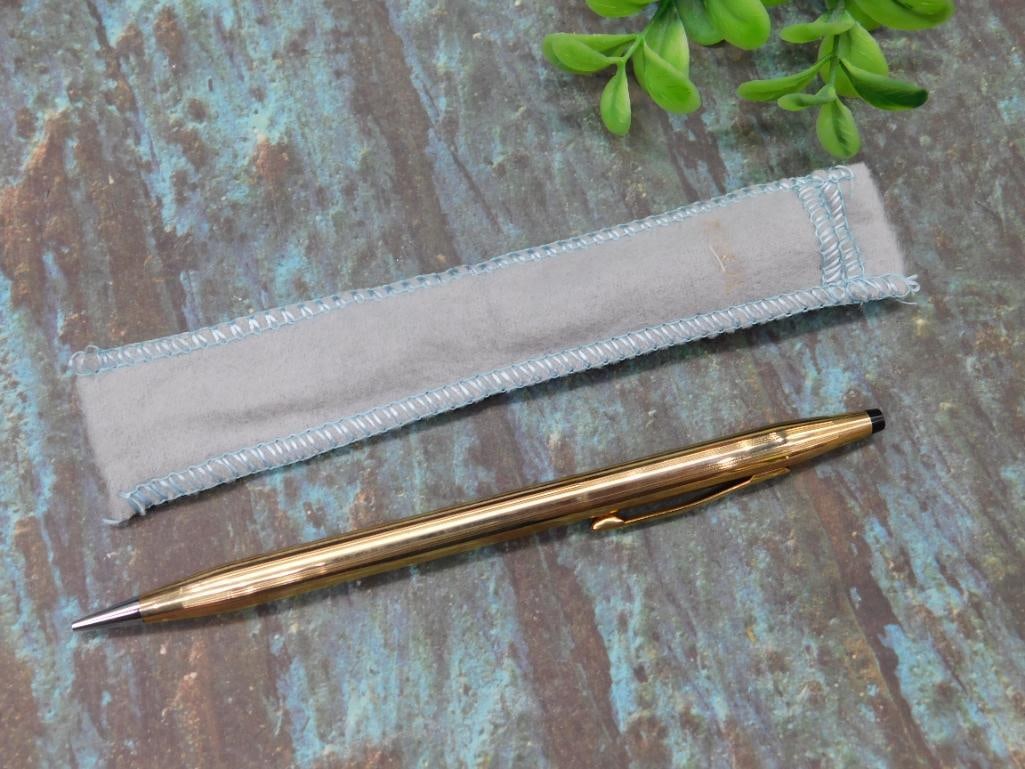 VINTAGE CROSS FOUNTAIN PEN WITH HOLDER VINTAGE ANTIQUE (1 of 4)