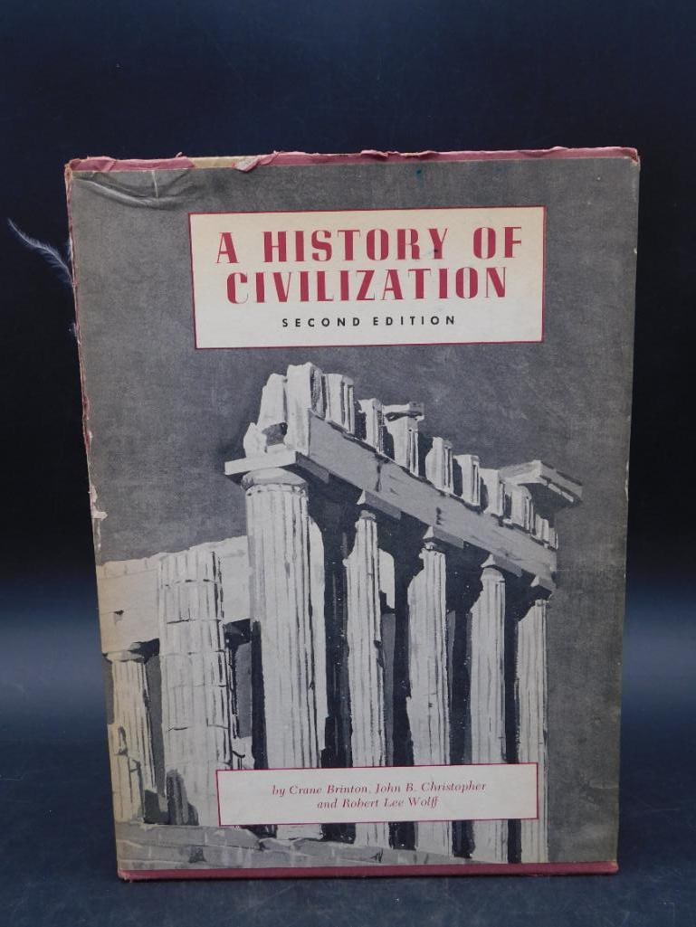 1955 A HISTORY OF CIVILIZATION SECOND EDITION BOOK BY CRANE BRINTON JOHN B CHRISTOPHER AND ROBERT: 1955 A HISTORY OF CIVILIZATION SECOND EDITION BOOK BY CRANE BRINTON JOHN B CHRISTOPHER AND ROBERT LEE WOLFF