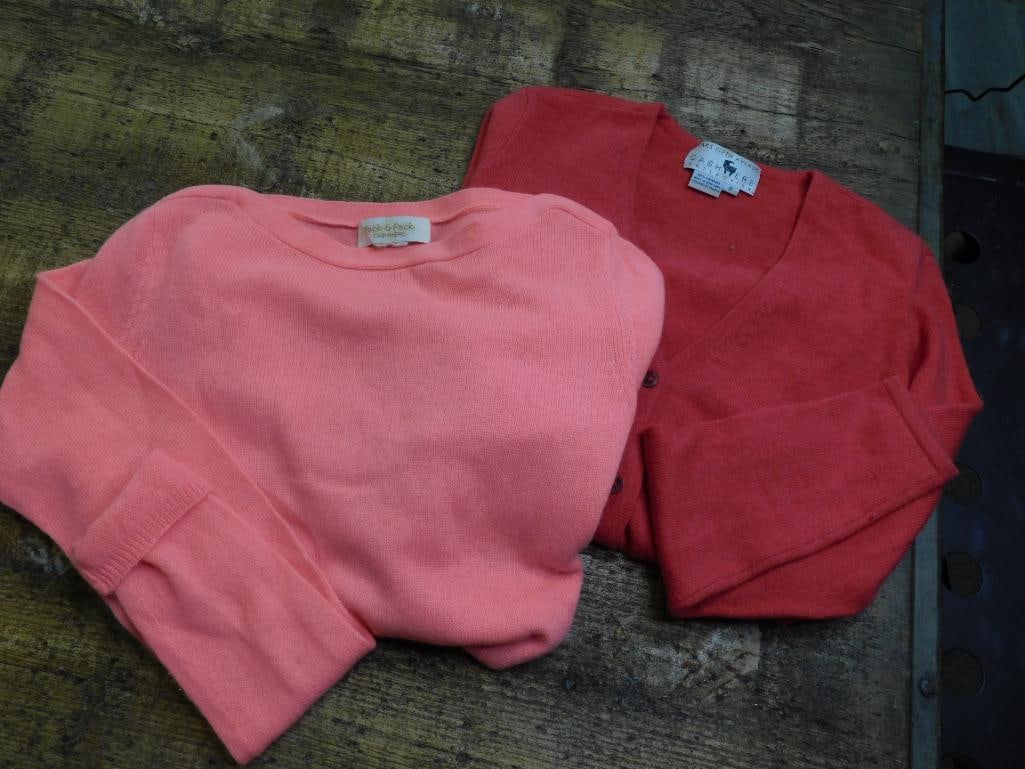 MIXED CASHMERE SWEATER LOT VINTAGE CLOTHING: MIXED CASHMERE SWEATER LOT VINTAGE CLOTHING