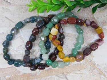 STONE BRACELETS ROCK STONE LAPIDARY SPECIMEN