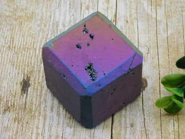 DRUZY TITANIUM CUBE ROCK STONE LAPIDARY SPECIMEN