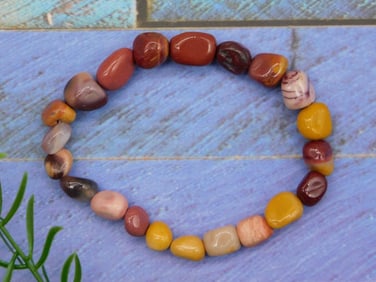 GENUINE STONE BEADED BRACELET ROCK STONE LAPIDARY SPECIMEN