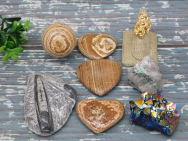 MIXED LOT ROCK STONE LAPIDARY SPECIMEN