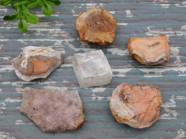 MIXED ROUGH LOT ROCK STONE LAPIDARY SPECIMEN