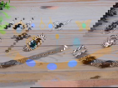 MIXED JEWELRY LOT ROCK STONE LAPIDARY SPECIMEN