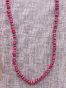 AFRICAN TRADE BEADS ROCK STONE LAPIDARY SPECIMEN