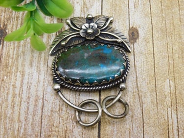 CHRYSOCOLLA PENDANT ROCK STONE LAPIDARY SPECIMEN