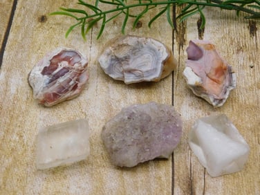 MIXED ROUGH LOT ROCK STONE LAPIDARY SPECIMEN