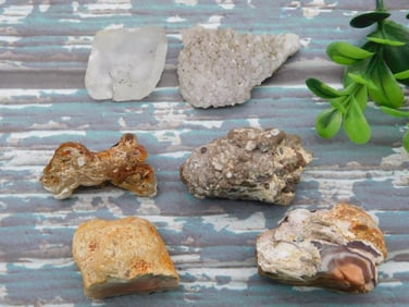 MIXED ROUGH LOT ROCK STONE LAPIDARY SPECIMEN