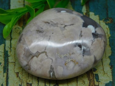 HATMANS FLOWER PETAL AGATE ROCK STONE LAPIDARY SPECIMEN