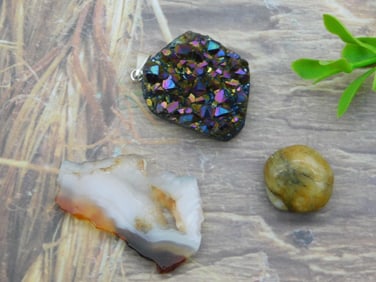 MIXED LOT ROCK STONE LAPIDARY SPECIMEN