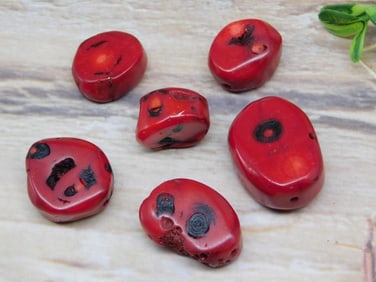 RED CORAL ROCK STONE LAPIDARY SPECIMEN