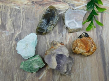 MIXED ROUGH ROCK ROCK STONE LAPIDARY SPECIMEN