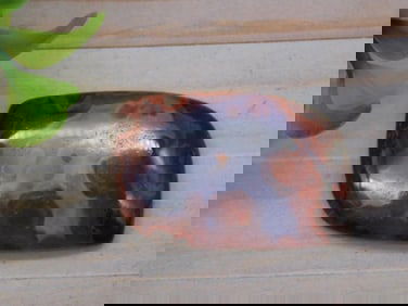 MOROCCAN SEAM AGATE CABOCHON ROCK STONE LAPIDARY SPECIMEN