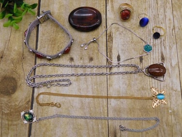 MIXED LOT ROCK STONE LAPIDARY SPECIMEN