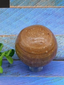 BANDED JASPER SPHERE ROCK STONE LAPIDARY SPECIMEN